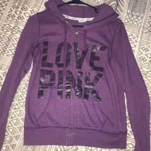 PINK zip up hoodie